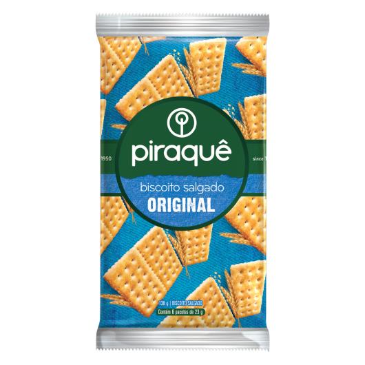 Biscoito Salgado Original Piraque 138g - Imagem em destaque