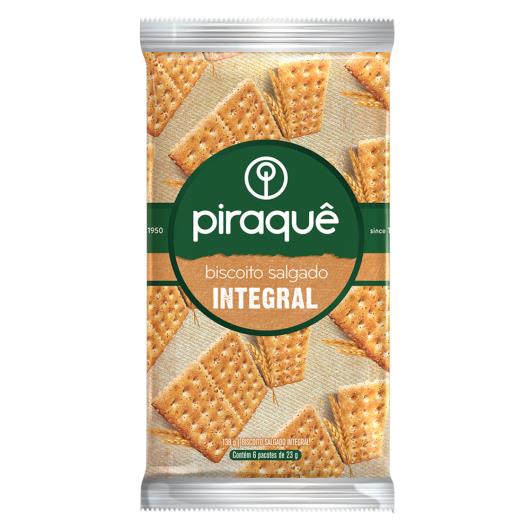 Biscoito Salgado Piraque Integral 138g - Imagem em destaque