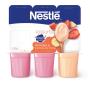 Iogurte Morango + Vitamina de Frutas Nestlé Bandeja 510g 6 Unidades