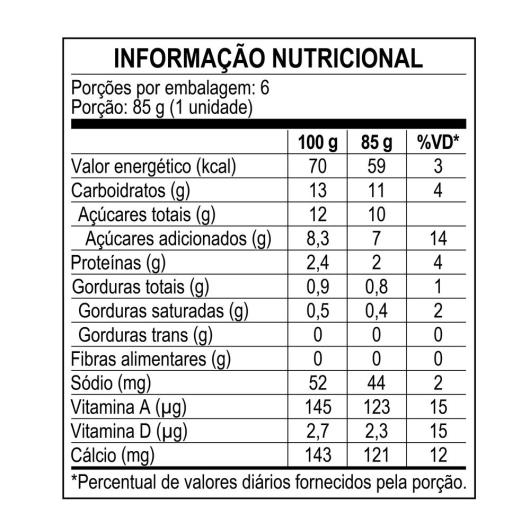 Iogurte Morango Nestlé Bandeja 510g 6 Unidades - Imagem em destaque