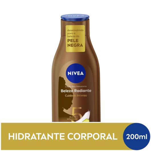 Loção Corporal Deo-Hidratante Nivea Beleza Radiante Frasco 200ml - Imagem em destaque