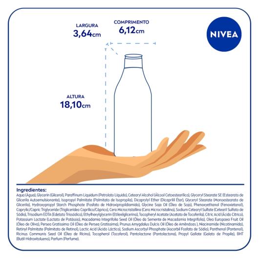 Loção Corporal Deo-Hidratante Nivea Beleza Radiante Frasco 200ml - Imagem em destaque