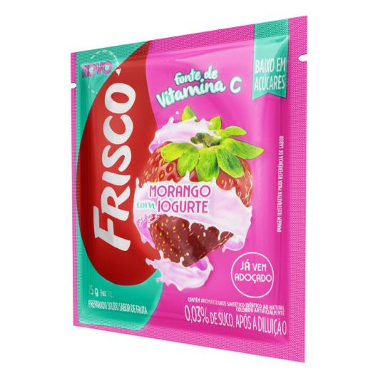 Refresco em Pó Morango com Iogurte Frisco Pacote 25g - Imagem em destaque