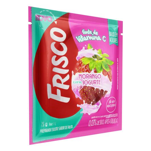 Refresco em Pó Morango com Iogurte Frisco Pacote 25g - Imagem em destaque