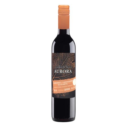 Vinho Brasileiro Tinto Suave Aurora Cabernet Sauvignon Campanha Gaúcha Garrafa 500ml - Imagem em destaque