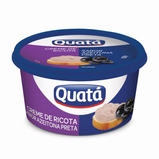 Creme de Ricota Quatá Sabor Azeitona Preta 150g - Imagem em destaque