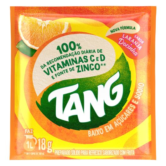 Refresco em Pó Laranja Docinha Tang Pacote 18g - Imagem em destaque