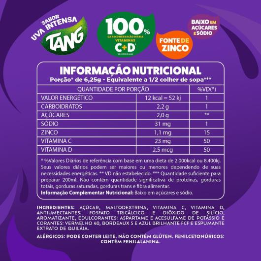 Refresco em Pó Uva Intensa Tang Pacote 18g - Imagem em destaque