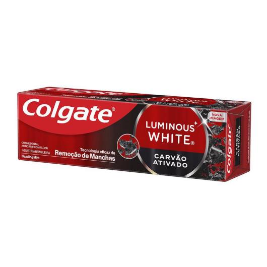 Pack Creme Dental Clareador Colgate Luminous White Carvão Ativado 70g 3 unidades - Imagem em destaque
