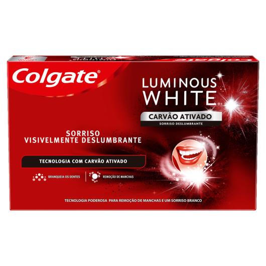 Pack Creme Dental Carvão Ativado Colgate Luminous White Caixa 3 Unidades 70g Cada - Imagem em destaque