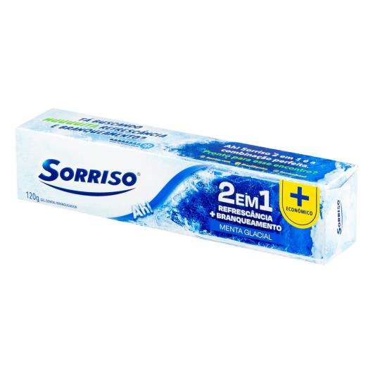 Gel Dental Menta Glacial Sorriso Caixa 120g + Econômico - Imagem em destaque