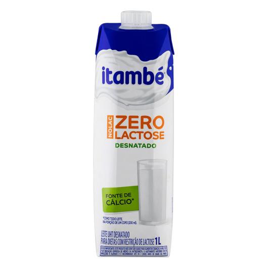 Leite UHT Desnatado Zero Lactose Itambé Nolac Caixa com Tampa 1l - Imagem em destaque