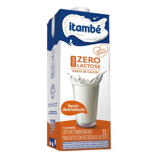 Leite longa vida zero lactose semi desnatado Itambé 1 Litro - Imagem em destaque