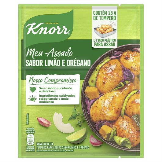 Tempero Pó Limão e Orégano Knorr Meu Assado Pacote 25g - Imagem em destaque