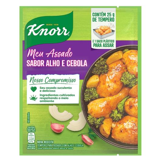 Tempero Pó Alho e Cebola Knorr Meu Assado Pacote 25g - Imagem em destaque