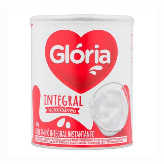 Leite em Pó Glória Integral Instantâneo Lata 400g - Imagem em destaque