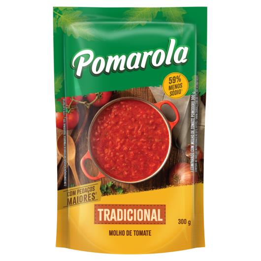 Molho de Tomate Tradicional Pomarola Sachê 300g - Imagem em destaque