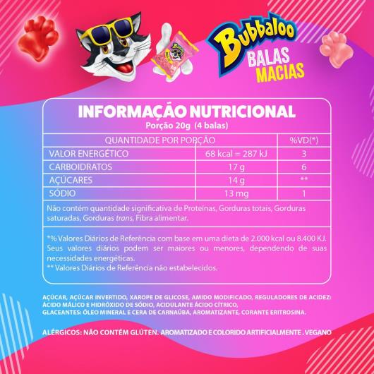 Bala Bubbaloo Tutti-Frutti 75g - Imagem em destaque