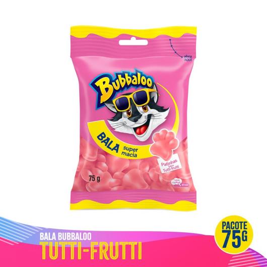 Bala Bubbaloo Tutti-Frutti 75g - Imagem em destaque