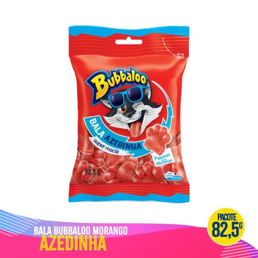 Bala Bubbaloo Morango Azedinha 82,5g - Imagem em destaque