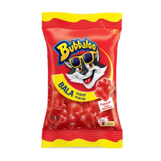 Bala Morango Patinhas Bubbaloo Pacote 15g - Imagem em destaque