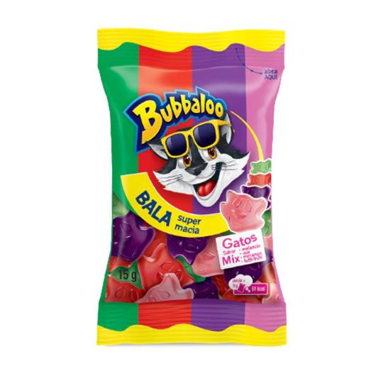 Bala Sortida Gatos Bubbaloo Pacote 15g - Imagem em destaque