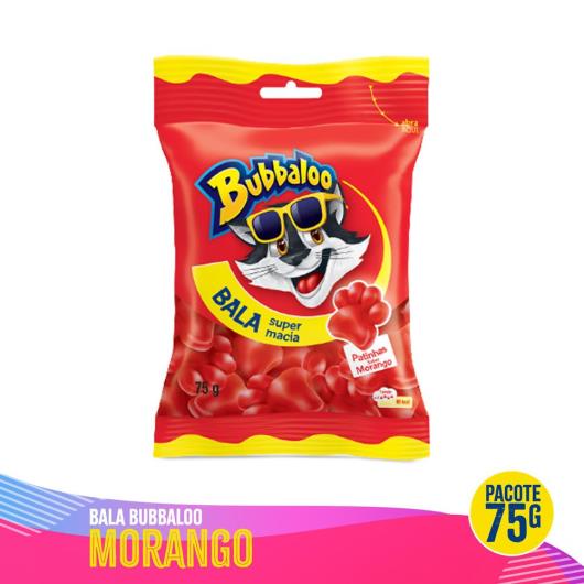 Bala Bubbaloo morango 75g - Imagem em destaque