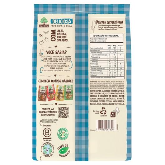 Granola zero açúcar tradicional Mãe Terra 800g - Imagem em destaque