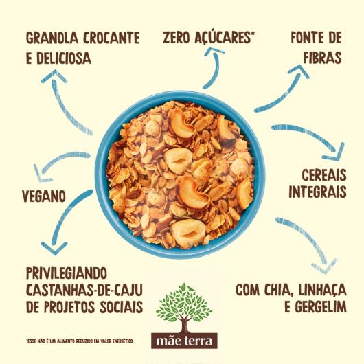Granola Mãe Terra Tradicional Zero Açúcares 250g - Imagem em destaque