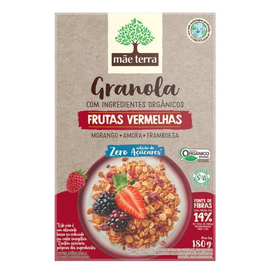 Granola Orgânica Frutas Vermelhas Mãe Terra Caixa 180g - Imagem em destaque