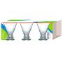 Taças de Vidro Para Sobremesa Ruvolo Egito 280ml 06 peças