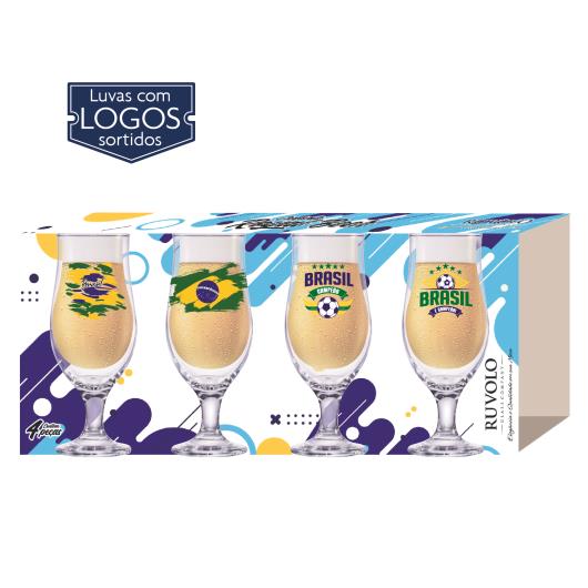 Conjunto Taças Royal Beer Ruvolo Especial Cerveja 4 Peças - Imagem em destaque