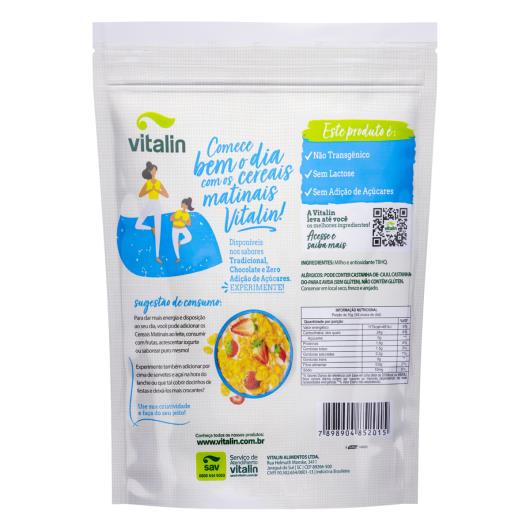 Cereal Matinal Tradicional Zero Lactose Vitalin Pouch 200g - Imagem em destaque