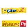 Biscoito BONO Recheado Fininho Limão 57g