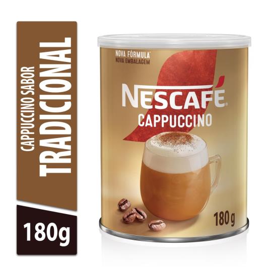 Café Solúvel NESCAFÉ CAPPUCCINO Tradicional Lata 180g - Imagem em destaque