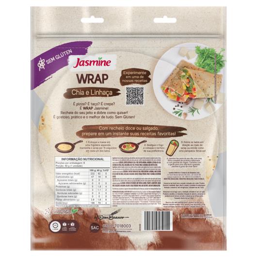 Tortilha Wrap Jasmine Chia e Linhaça 240g - Imagem em destaque