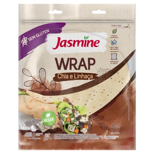 Tortilha Wrap Jasmine Chia e Linhaça 240g - Imagem em destaque