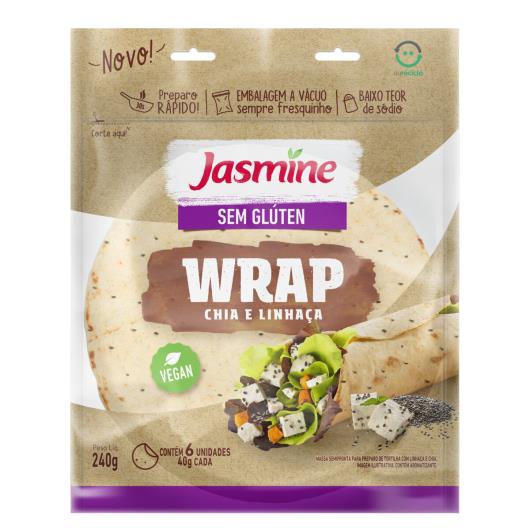 Wrap Chia e Linhaça sem gluten Jasmine 240g - Imagem em destaque
