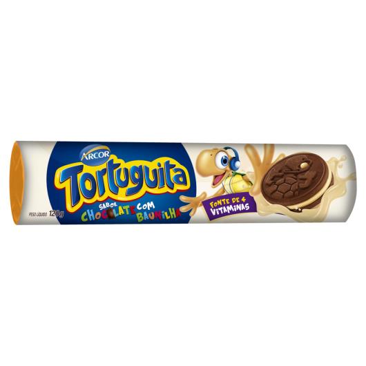 Biscoito Chocolate Recheio Baunilha Tortuguita Pacote 120g - Imagem em destaque