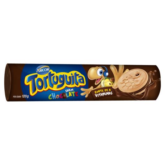Biscoito Baunilha Recheio Chocolate Tortuguita Pacote 120g - Imagem em destaque