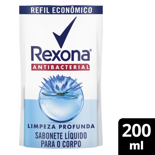 Sabonete Líquido Antibacterial Rexona Limpeza Profunda Sachê 200ml Refil Econômico - Imagem em destaque