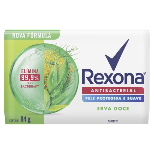 Sabonete Barra Antibacterial Erva-Doce Rexona Envoltório 84g - Imagem em destaque