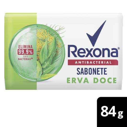 Sabonete Barra Antibacterial Erva-Doce Rexona Envoltório 84g - Imagem em destaque