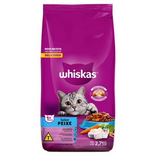 Alimento para Gatos Adultos 1+ Peixe Whiskas Pacote 2,7kg - Imagem em destaque