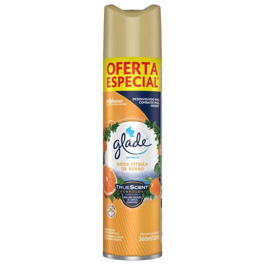 Odorizador de Ambiente Aerossol Brisa Cítrica de Verão Glade 360ml - Imagem em destaque