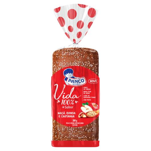 Pão Panco Vida 100% +Sabor Maça, Quinoa e Castanha 380g - Imagem em destaque