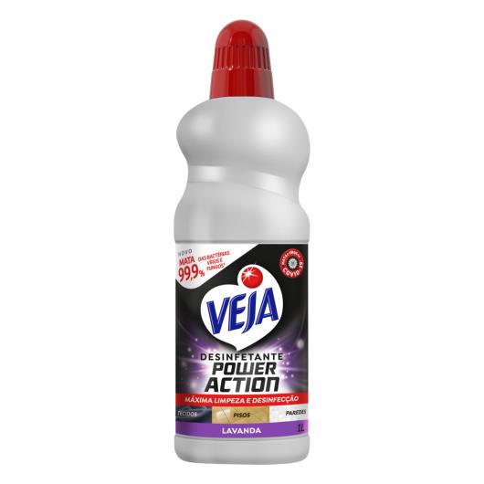 Desinfetante Lavanda Veja Power Action Frasco 1l - Imagem em destaque