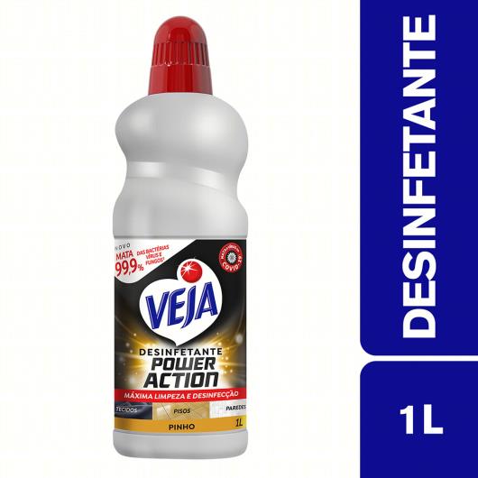 Desinfetante Pinho Veja Power Action Frasco 1l - Imagem em destaque