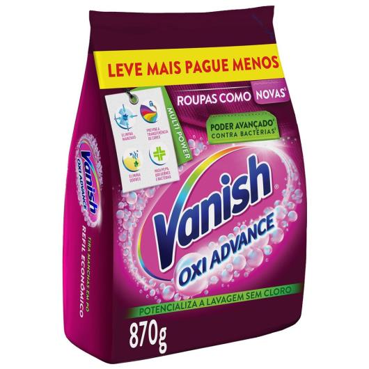 Tira Manchas em Pó Vanish Oxi Advance 870g Refil Econômico para roupas coloridas - Imagem em destaque
