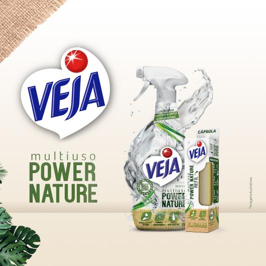 Limpador Cápsula Multiuso Eucalipto e Capim-Limão Veja Power Nature Caixa 12ml Refil - Imagem em destaque